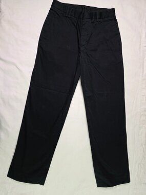 "Murano Modern Comfort XLA Mens 30x30 Black Stretch Flat Front Chino Pants Slack